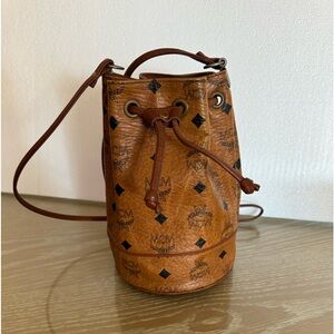 MCM mini bucket crossbody bag